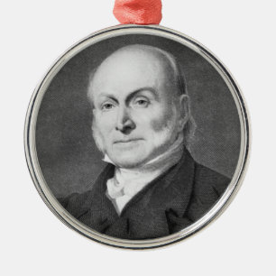 John Quincy Adams Metal Tree Decoration