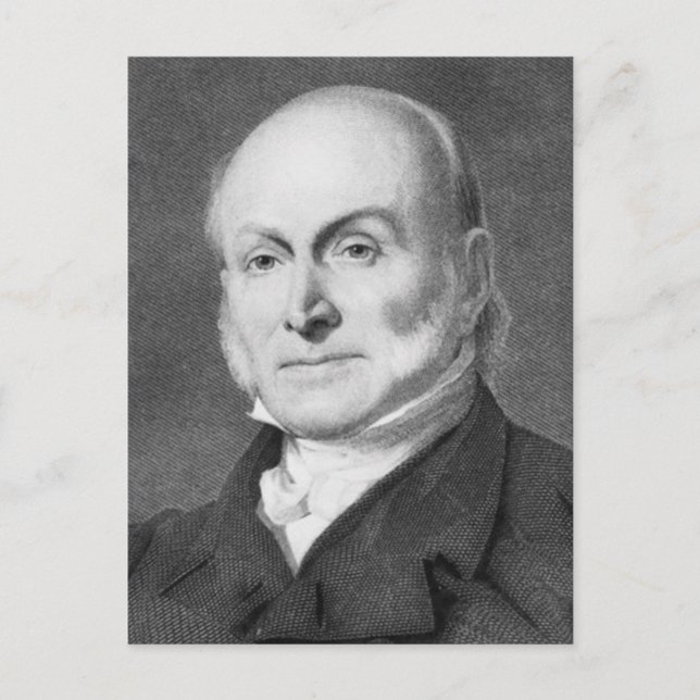 John Quincy Adams Postcard (Front)