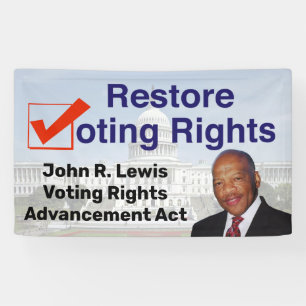 John R. Lewis Voting Rights Advancement Act Banner