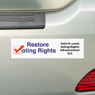 John R. Lewis Voting Rights Advancement Act Bumper Sticker