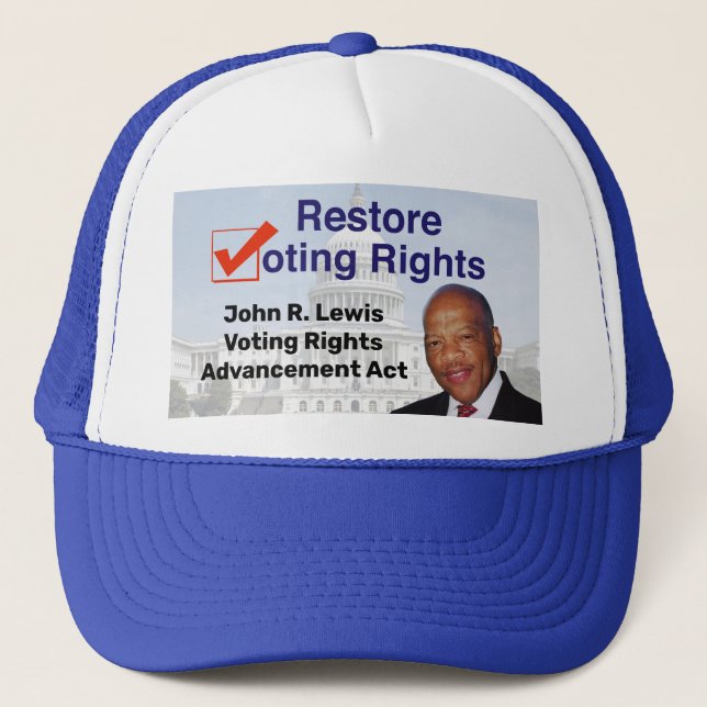 John R. Lewis Voting Rights Advancement Act Trucker Hat (Front)