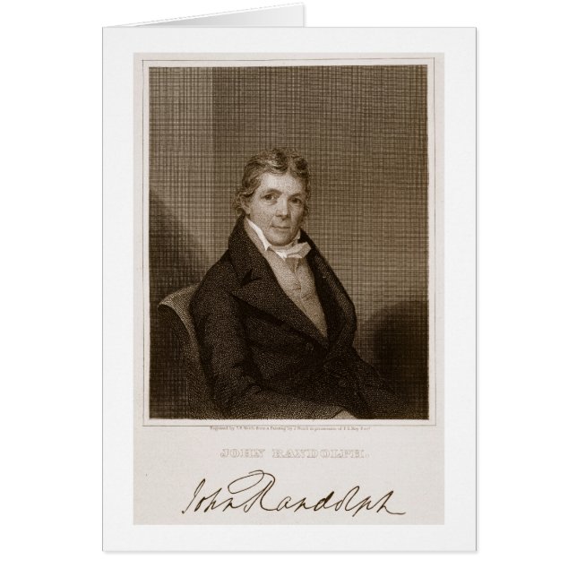 John Randolph (1773-1833) engraved by Thomas B. We (Front)