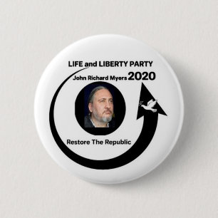 John Richard Myers for President 2020 6 Cm Round Badge