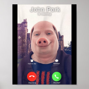 John Rk Is Calling Funny Answer Call Phone  Poster