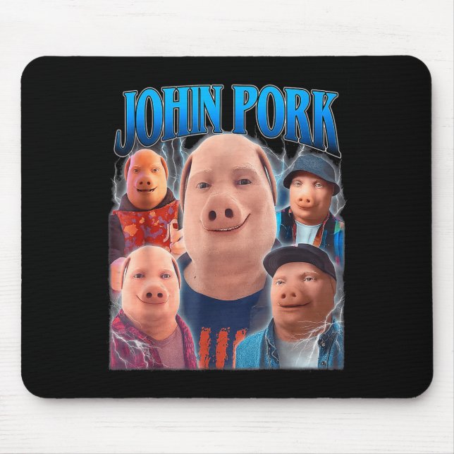 John Rk Meme Humor Men Women  Mouse Mat (Front)