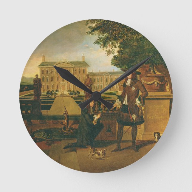 John Rose (c.1621-77) the King's Gardener, present Round Clock (Front)