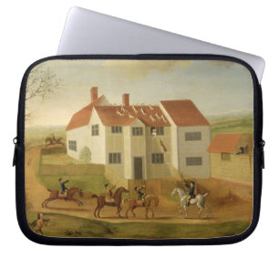 John Sidey and his Hounds at a Farmhouse near Hadl Laptop Sleeve