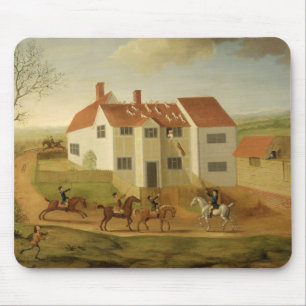 John Sidey and his Hounds at a Farmhouse near Hadl Mouse Mat