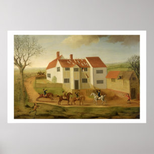 John Sidey and his Hounds at a Farmhouse near Hadl Poster