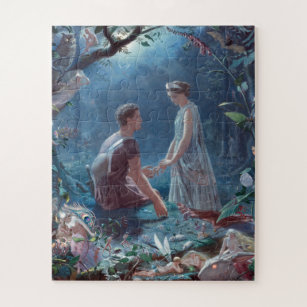 John Simmons Hermia and Lysander A Midsummer Night Jigsaw Puzzle