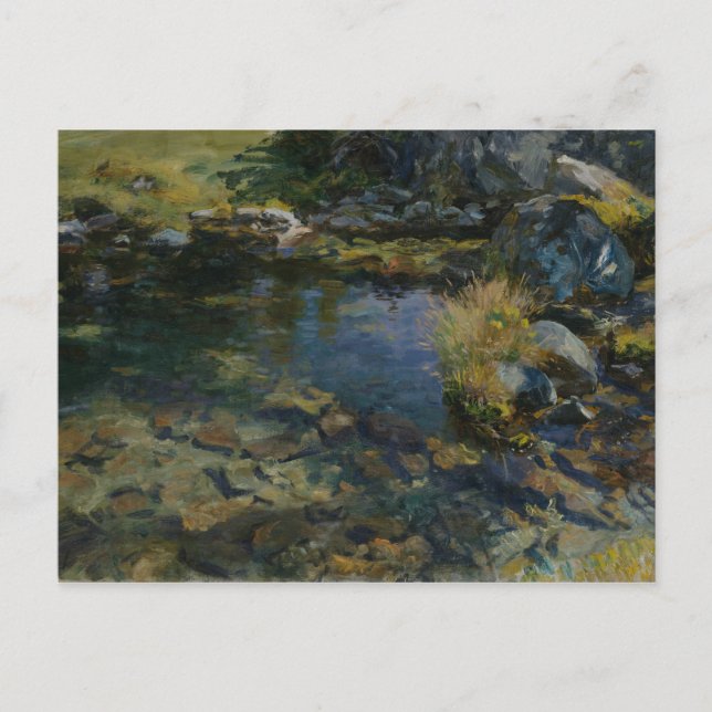 John Singer Sargent - Alpine Pool Postcard (Front)