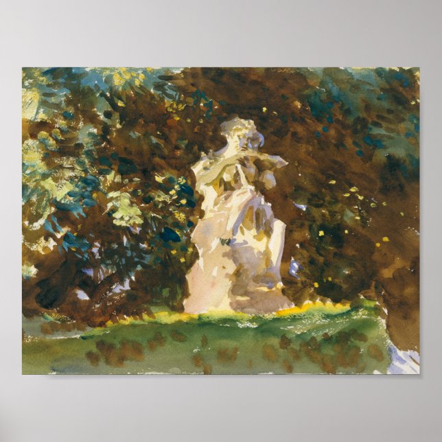 John Singer Sargent - Boboli Garden, Florence Poster (Front)