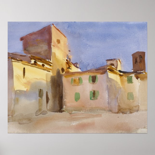 John Singer Sargent - Borgo San Lorenzo Poster (Front)