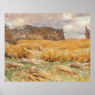 John Singer Sargent - Camouflaged Field in France Poster