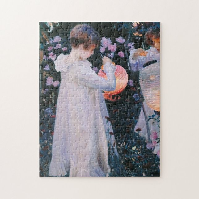 John Singer Sargent Carnation Lily Jigsaw Puzzle (Vertical)