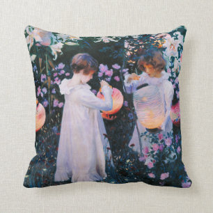 John Singer Sargent Carnation Lily Lily Rose Cushion