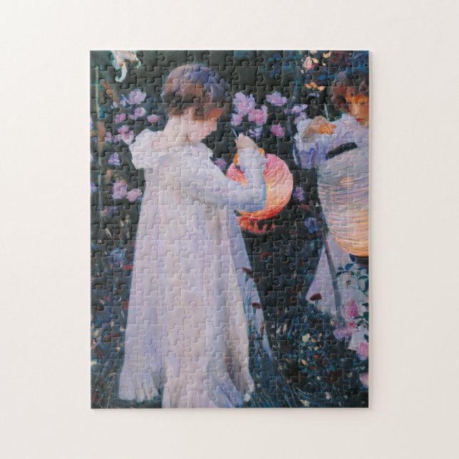 John Singer Sargent - Carnation, Lily, Lily, Rose. Jigsaw Puzzle (Vertical)