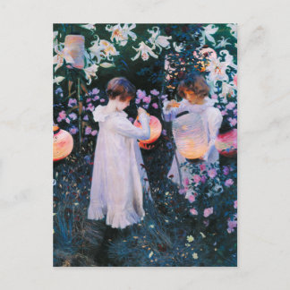 John Singer Sargent Carnation Lily Lily Rose Postcard