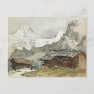John Singer Sargent - Chalets, Breithorn, Murren Postcard