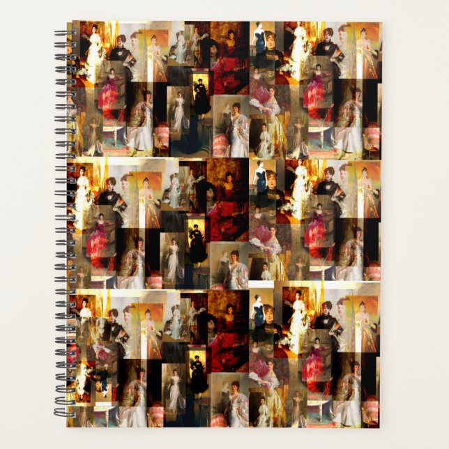 .John Singer Sargent Elegant Ladies Collage Planner (Front)