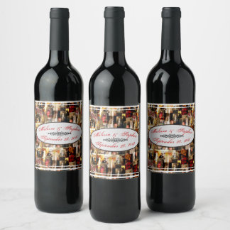 .John Singer Sargent Elegant Lady Portrait Collage Wine Label