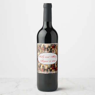 .John Singer Sargent Elegant Lady Portrait Collage Wine Label