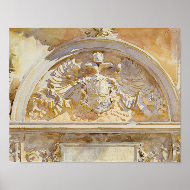 John Singer Sargent - Escutcheon of Charles V Poster (Front)