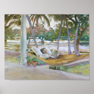 John Singer Sargent - Figure in Hammock, Florida Poster