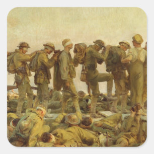 John Singer Sargent - Gassed Square Sticker