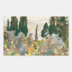 John Singer Sargent - Granada Rectangular Sticker