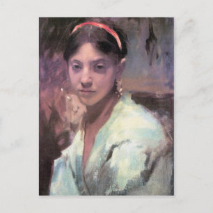 John Singer Sargent - Head of a Capri Girl Postcard