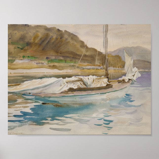 John Singer Sargent - Idle Sails Poster (Front)