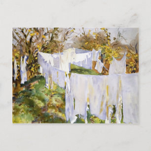 John Singer Sargent: La Biancheria Postcard