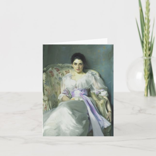 John Singer Sargent Lady Agnew Note Card (Front)