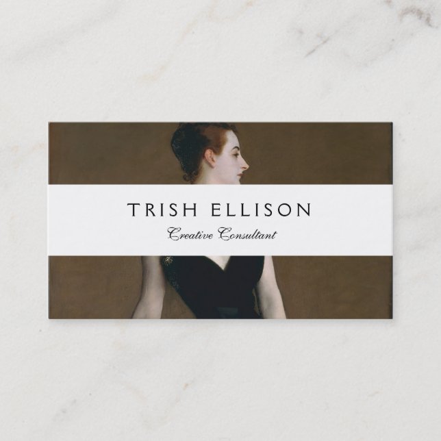 John Singer Sargent Madame X Classic Portrait Business Card (Front)