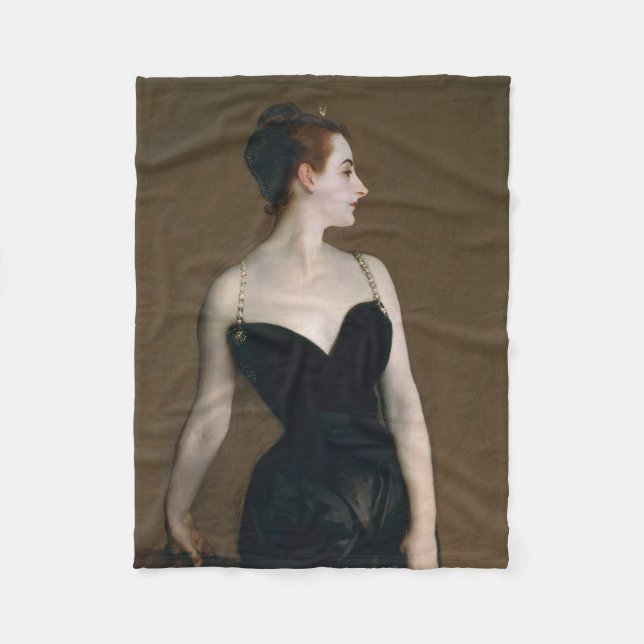John Singer Sargent Madame X Classic Portrait Fleece Blanket (Front)