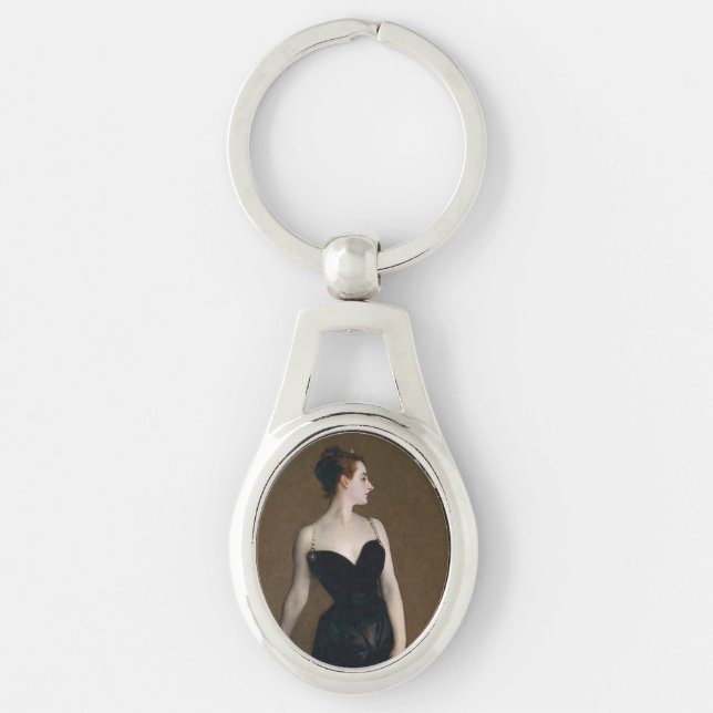 John Singer Sargent Madame X Classic Portrait Key Ring (Front)