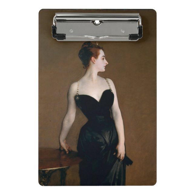 John Singer Sargent Madame X Classic Portrait Mini Clipboard (Front)