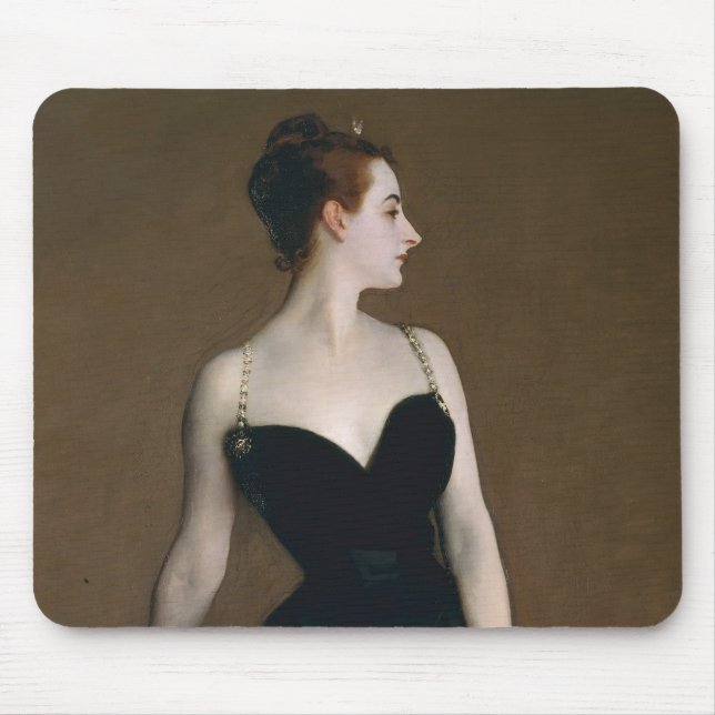 John Singer Sargent Madame X Classic Portrait Mouse Mat (Front)