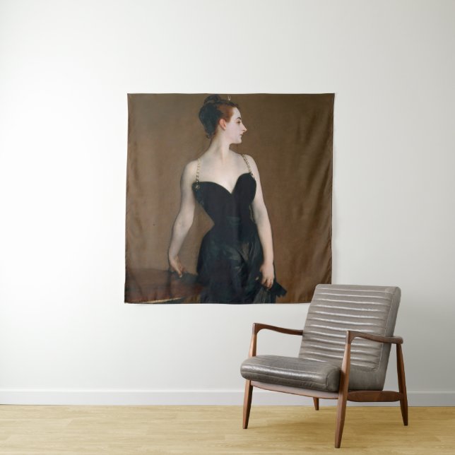 John Singer Sargent Madame X Classic Portrait Tapestry (In Situ)