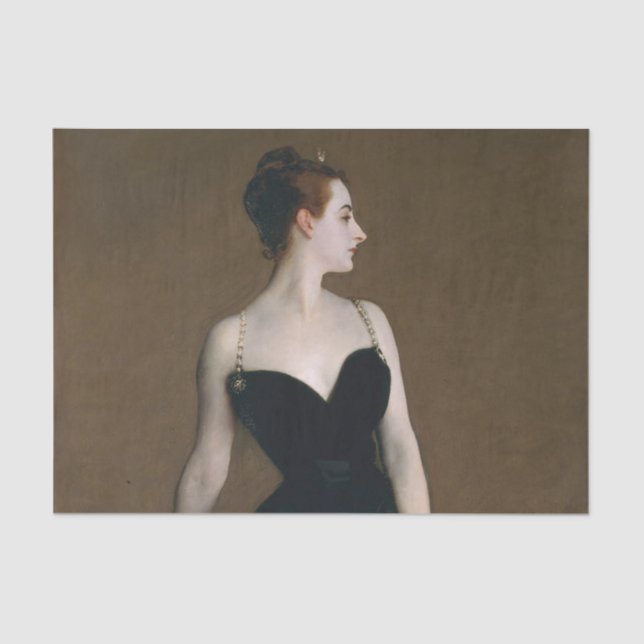 John Singer Sargent Madame X Classic Portrait Tissue Paper (Front)