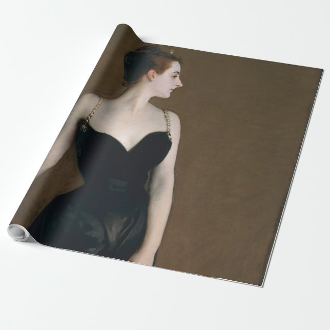 John Singer Sargent Madame X Classic Portrait Wrapping Paper (Unrolled)