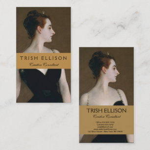 John Singer Sargent Madame X Portrait Moody Business Card