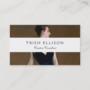 John Singer Sargent Madame X Portrait Moody Business Card