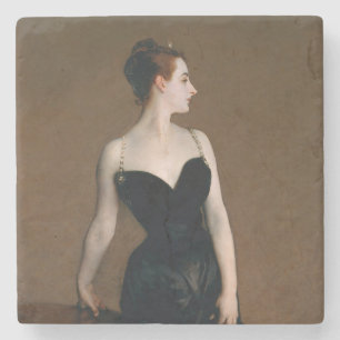 John Singer Sargent Madame X Portrait Moody Stone Coaster