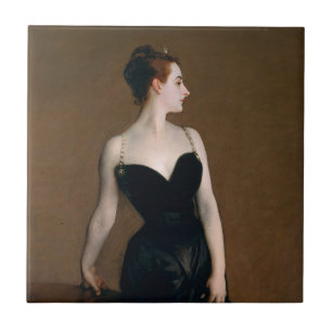 John Singer Sargent Madame X Portrait Moody Tile