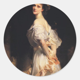 John Singer Sargent - Nancy Astor Classic Round Sticker
