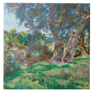 John Singer Sargent - Olive Trees, Corfu Tile