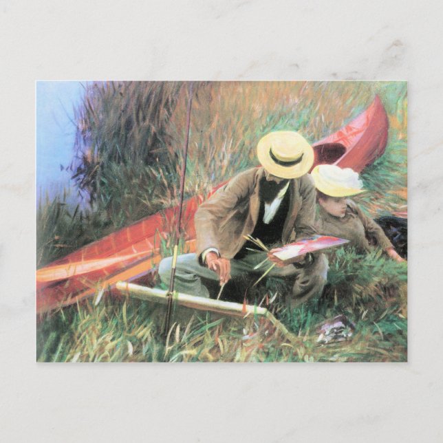 John Singer Sargent - Paul Helleu stands with his Postcard (Front)