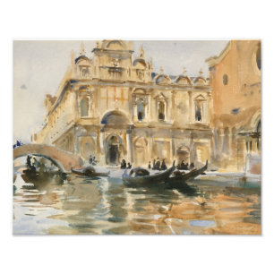 John Singer Sargent - Rio dei Mendicanti, Venice Photo Print
